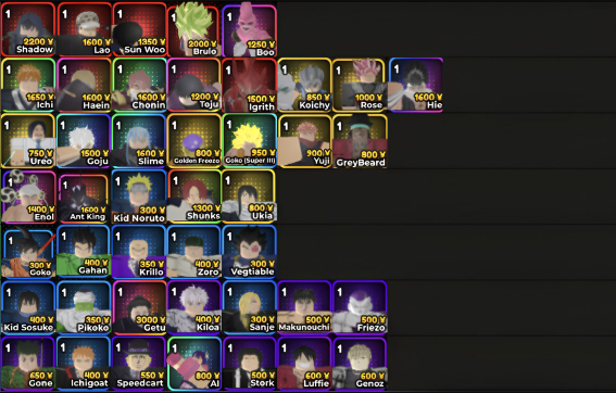 anime crusaders tier list.png